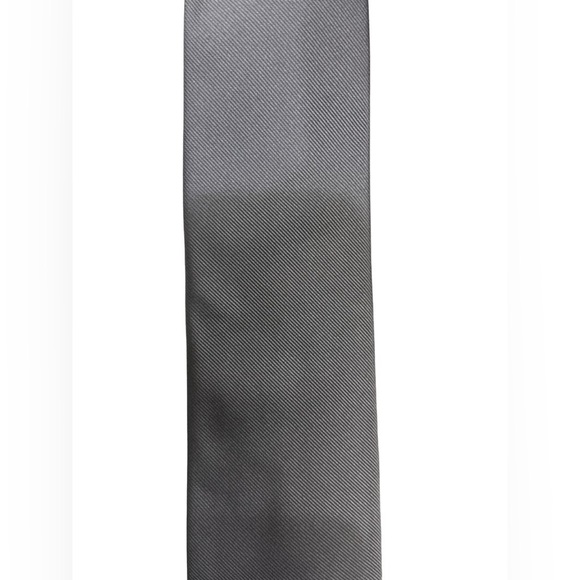 BROOKS BROTHER Silk Solid Gray Tie BRAND NEW - Picture 2 of 4